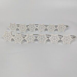 Disney Frozen 2 White Snowflake Shower Hook Set